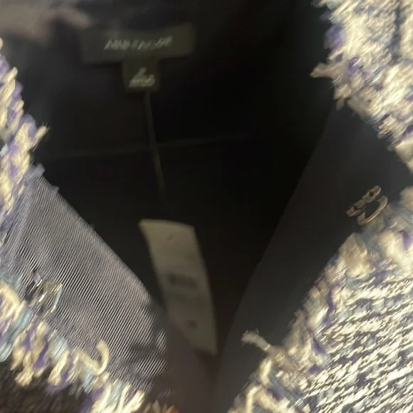 NWT Ann Taylor Blue & White Blazer - Size 10 - Picture 3 of 5